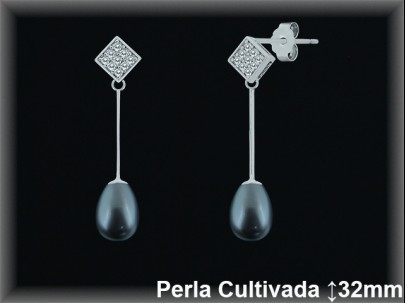 Pendientes Plata al por mayor ref R8513G Mayoristas Plata al por Mayor