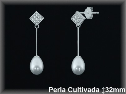 Pendientes Plata al por mayor ref R8513 Mayoristas Plata al por Mayor