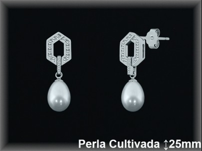 Pendientes Plata al por mayor ref R8496 Mayoristas Plata al por Mayor