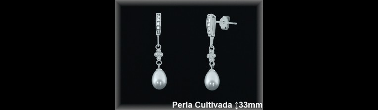 Pendientes Plata al por mayor ref R8502 Mayoristas Plata al por Mayor