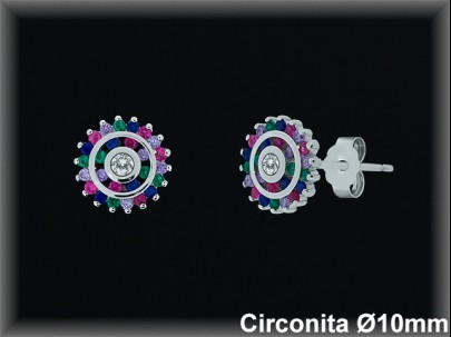 Pendientes Plata al por mayor ref MZ129 Mayoristas Plata al por Mayor
