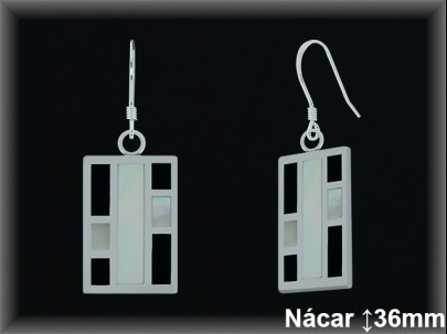 Pendientes Plata al por mayor ref N8163. Mayoristas Plata al por Mayor