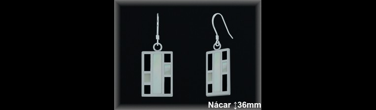 Pendientes Plata al por mayor ref N8163. Mayoristas Plata al por Mayor