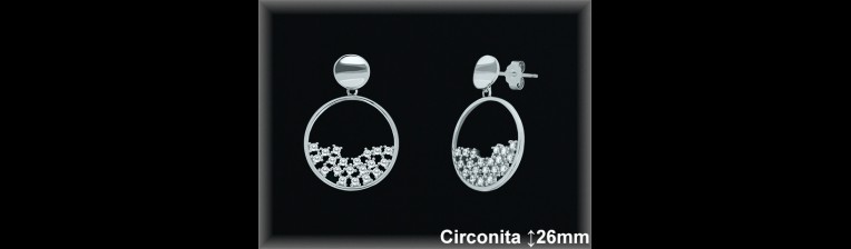 Pendientes Plata al por mayor ref Z8490 Mayoristas Plata al por Mayor