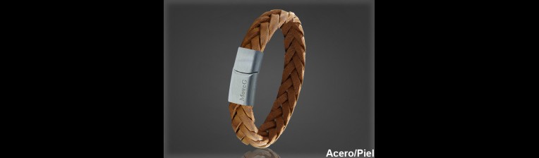 Pulsera Cuero al por Mayor Hombre ref 99334MC. Mayoristas Pulsera Piel