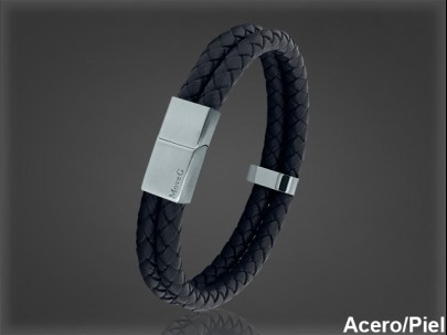 Pulsera Cuero al por Mayor Hombre ref 99140N. Mayoristas Pulsera Piel