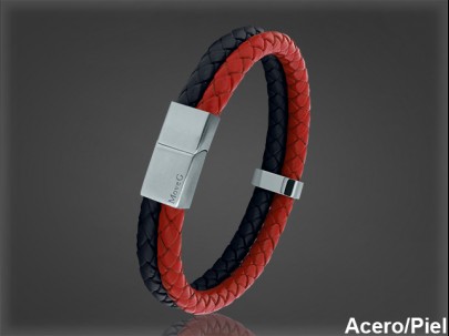 Pulsera Cuero al por Mayor Hombre ref 99140RN. Mayoristas Pulsera Piel