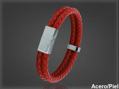 Pulsera Cuero al por Mayor Hombre ref 99140R. Mayoristas Pulsera Piel