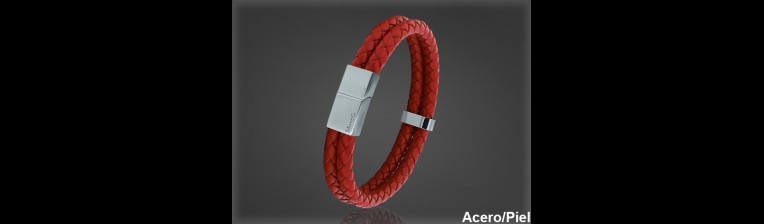 Pulsera Cuero al por Mayor Hombre ref 99140R. Mayoristas Pulsera Piel