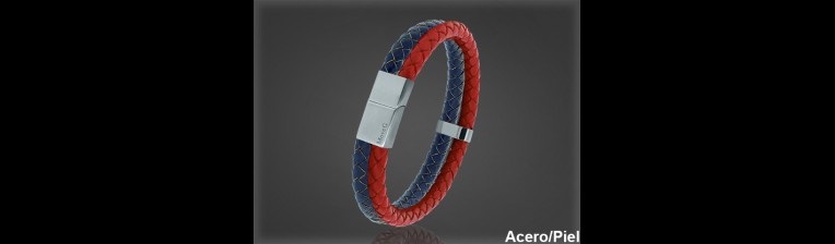 Pulsera Cuero al por Mayor Hombre ref 99140RA. Mayoristas Pulsera Piel
