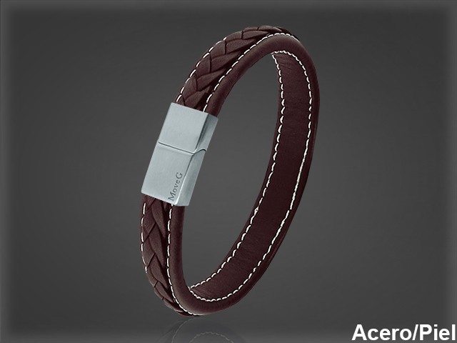 Pulsera Cuero al por Mayor Hombre ref 99304M. Mayoristas Pulsera Piel