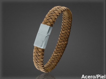 Pulsera Cuero al por Mayor Hombre ref 99319MC. Mayoristas Pulsera Piel