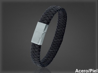 Pulsera Cuero al por Mayor Hombre ref 99319N. Mayoristas Pulsera Piel