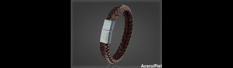 Pulsera Cuero al por Mayor Hombre ref 99337M. Mayoristas Pulsera Piel