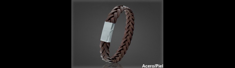 Pulsera Cuero al por Mayor Hombre ref 99306M. Mayoristas Pulsera Piel