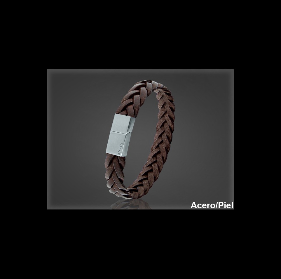 Pulsera Cuero al por Mayor Hombre ref 99306M. Mayoristas Pulsera Piel