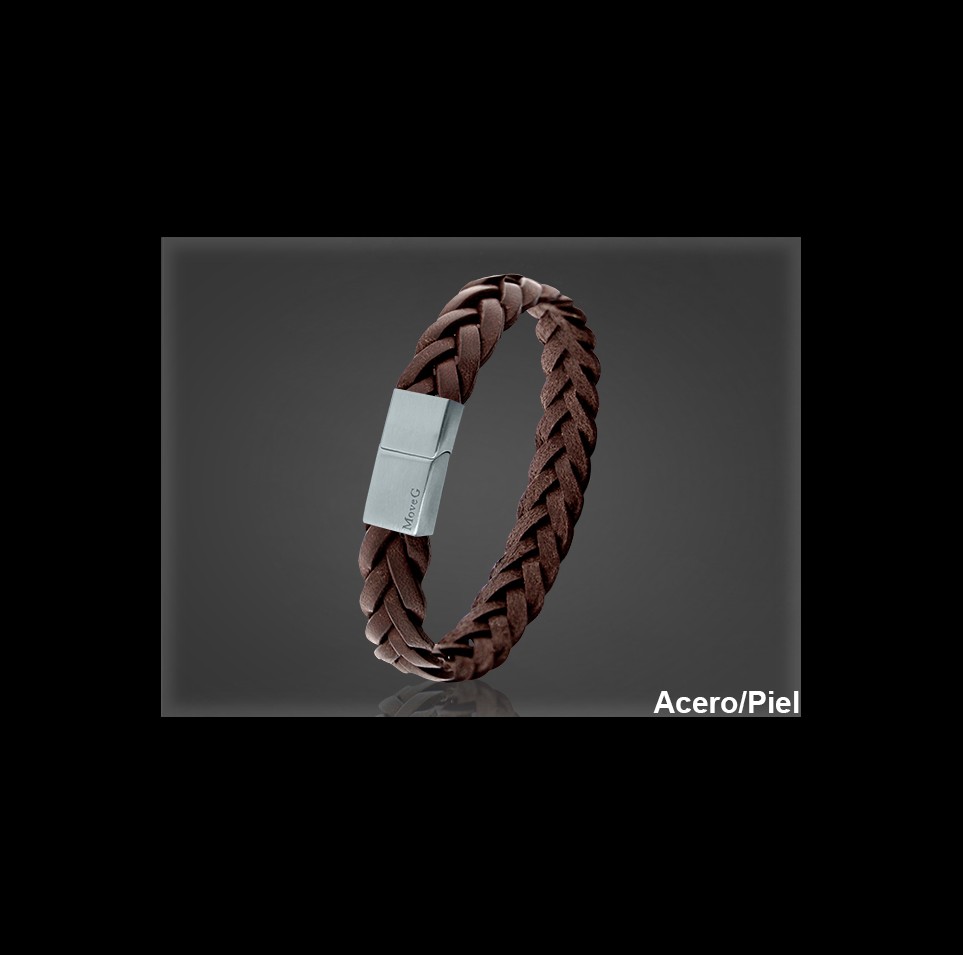 Pulsera Cuero al por Mayor Hombre ref 99306MC. Mayoristas Pulsera Piel