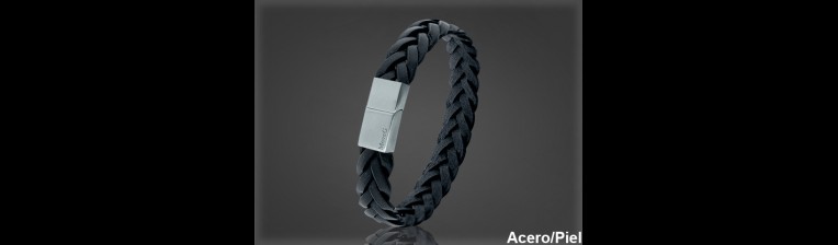 Pulsera Cuero al por Mayor Hombre ref 99306N. Mayoristas Pulsera Piel