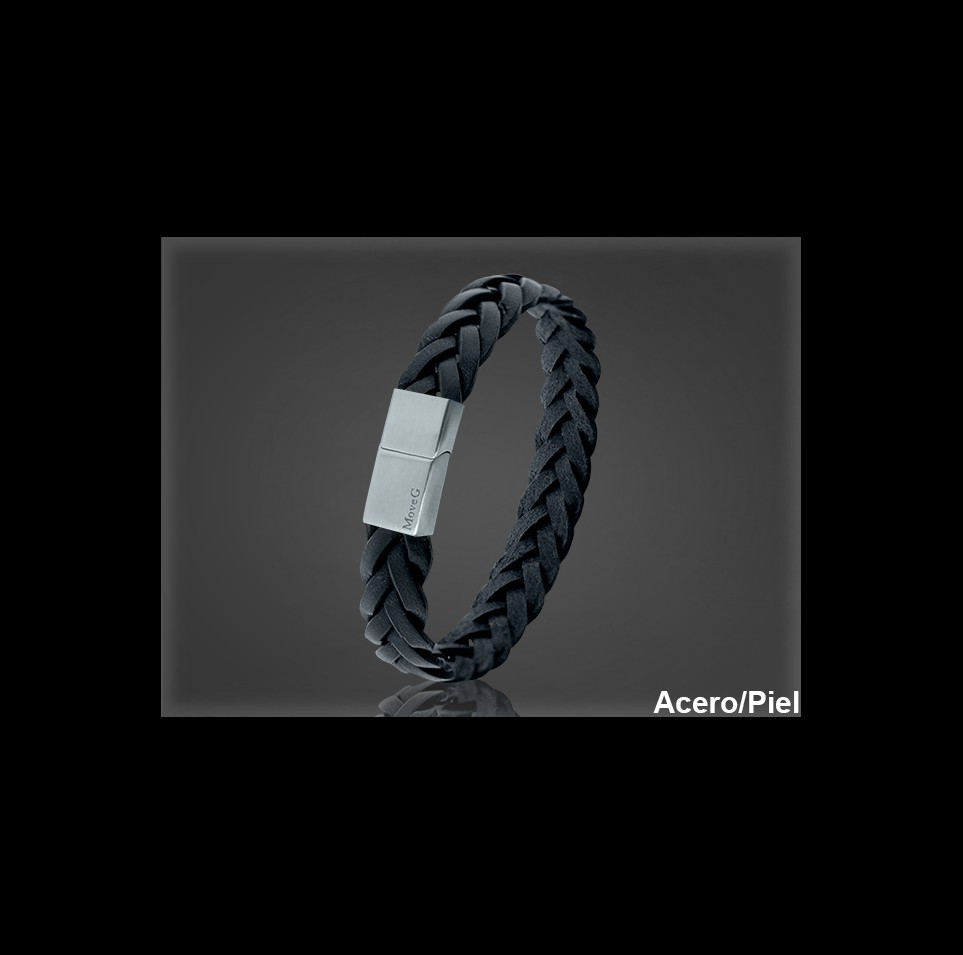 Pulsera Cuero al por Mayor Hombre ref 99306N. Mayoristas Pulsera Piel