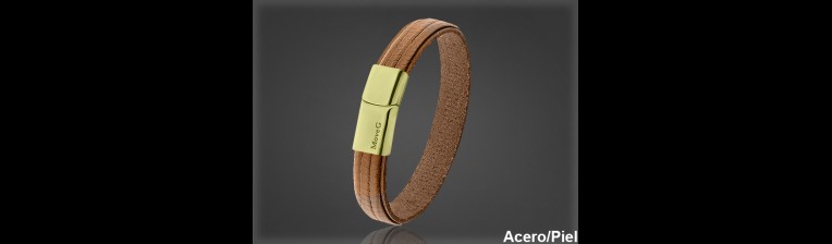 Pulsera Cuero al por Mayor Hombre ref 99313MC. Mayoristas Pulsera Piel