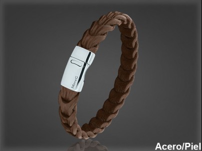 Pulsera Cuero al por Mayor Hombre ref 99330M. Mayoristas Pulsera Piel