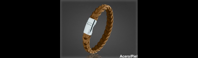 Pulsera Cuero al por Mayor Hombre ref 99330MC. Mayoristas Pulsera Piel