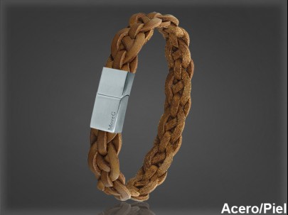 Pulsera Cuero al por Mayor Hombre ref 99335MC. Mayoristas Pulsera Piel