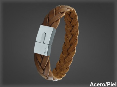 Pulsera Cuero al por Mayor Hombre ref 99336MC. Mayoristas Pulsera Piel