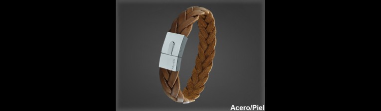 Pulsera Cuero al por Mayor Hombre ref 99336MC. Mayoristas Pulsera Piel