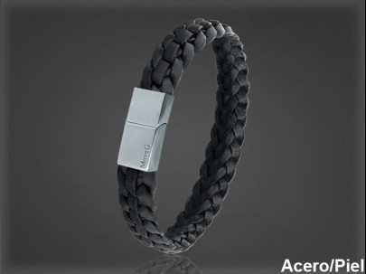 Pulsera Cuero al por Mayor Hombre ref 99338N. Mayoristas Pulsera Piel