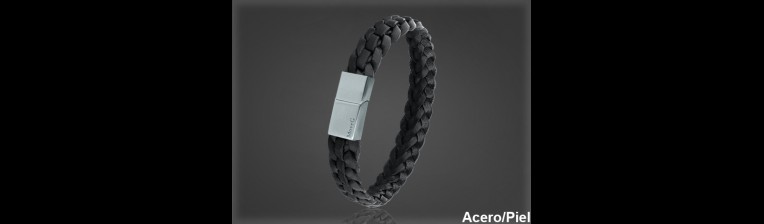 Pulsera Cuero al por Mayor Hombre ref 99338N. Mayoristas Pulsera Piel