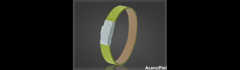 Pulsera Cuero al por Mayor Hombre ref 99380AM. Mayoristas Pulsera Piel
