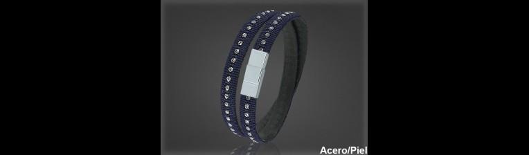 Pulsera Cuero al por Mayor Hombre ref 99381A. Mayoristas Pulsera Piel