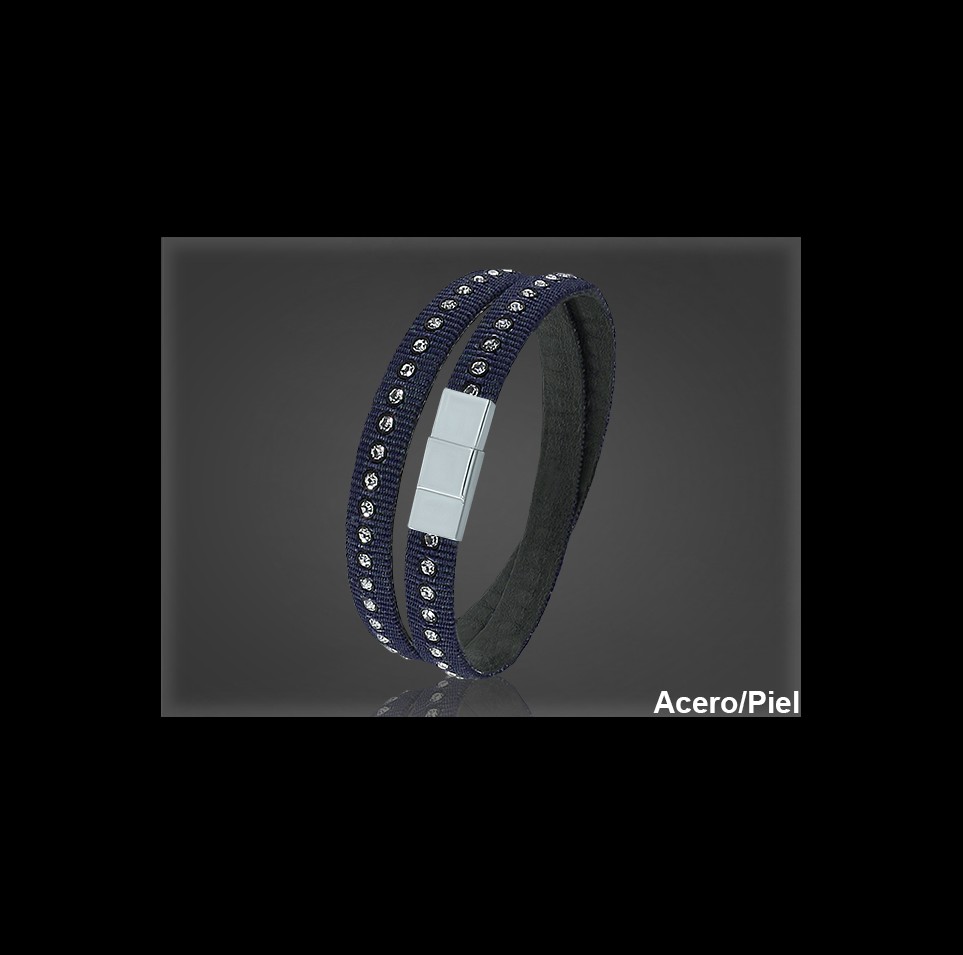 Pulsera Cuero al por Mayor Hombre ref 99381A. Mayoristas Pulsera Piel