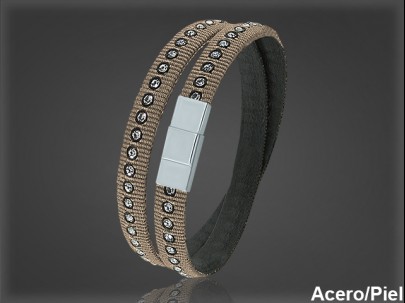 Pulsera Cuero al por Mayor Hombre ref 99381C. Mayoristas Pulsera Piel