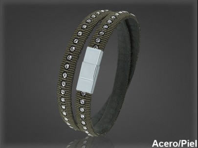 Pulsera Cuero al por Mayor Hombre ref 99381M. Mayoristas Pulsera Piel