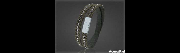 Pulsera Cuero al por Mayor Hombre ref 99381M. Mayoristas Pulsera Piel