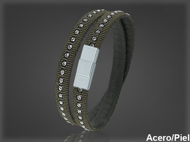 Pulsera Cuero al por Mayor Hombre ref 99381M. Mayoristas Pulsera Piel