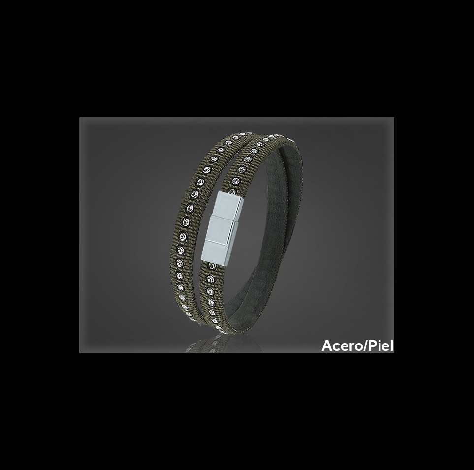 Pulsera Cuero al por Mayor Hombre ref 99381M. Mayoristas Pulsera Piel