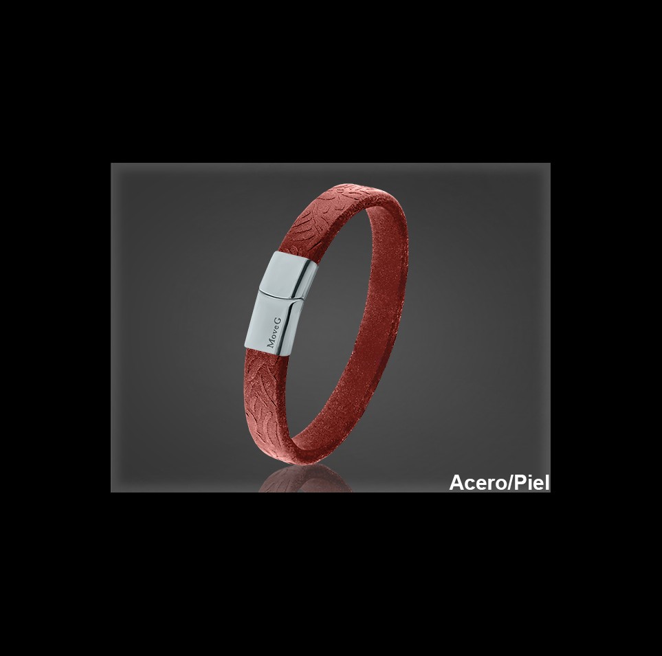 Pulsera Cuero al por Mayor Hombre ref 99301R. Mayoristas Pulsera Piel