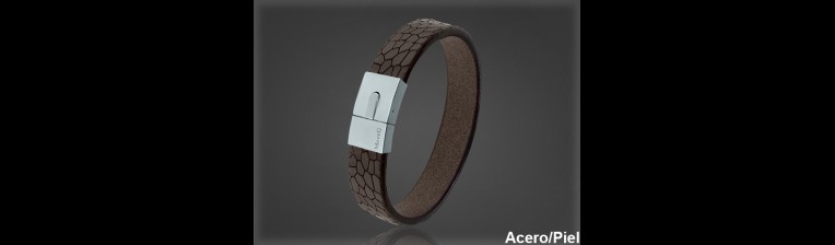 Pulsera Cuero al por Mayor Hombre ref 99311M. Mayoristas Pulsera Piel
