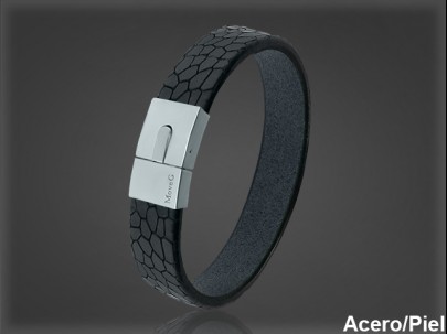 Pulsera Cuero al por Mayor Hombre ref 99311N. Mayoristas Pulsera Piel