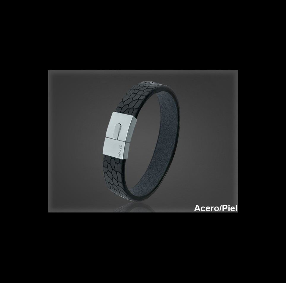 Pulsera Cuero al por Mayor Hombre ref 99311N. Mayoristas Pulsera Piel