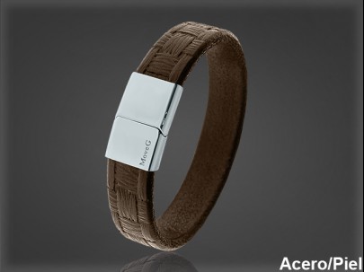 Pulsera Cuero al por Mayor Hombre ref 99312M. Mayoristas Pulsera Piel