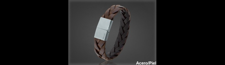 Pulsera Cuero al por Mayor Hombre ref 99315MC. Mayoristas Pulsera Piel
