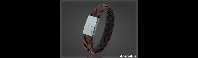 Pulsera Cuero al por Mayor Hombre ref 99315M. Mayoristas Pulsera Piel