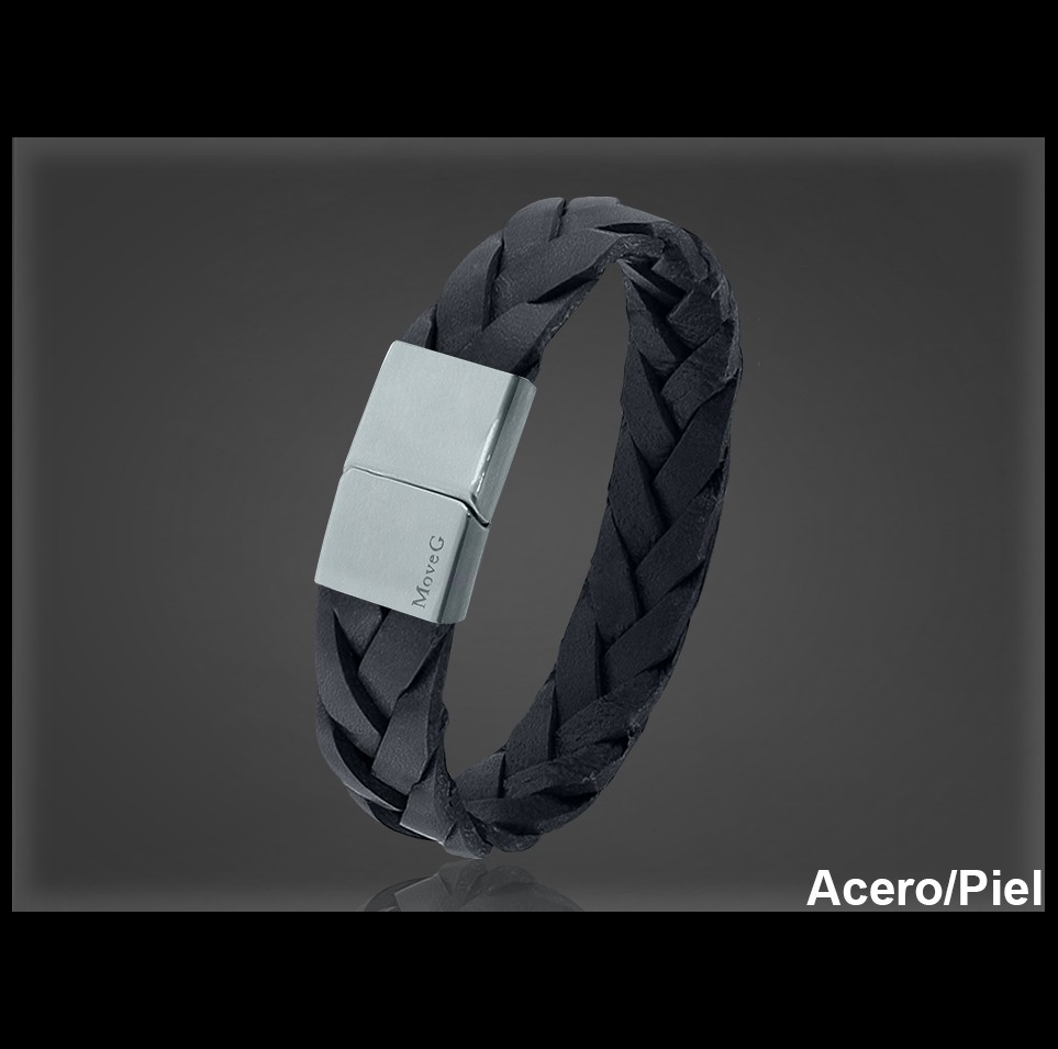 Pulsera Cuero al por Mayor Hombre ref 99315N. Mayoristas Pulsera Piel