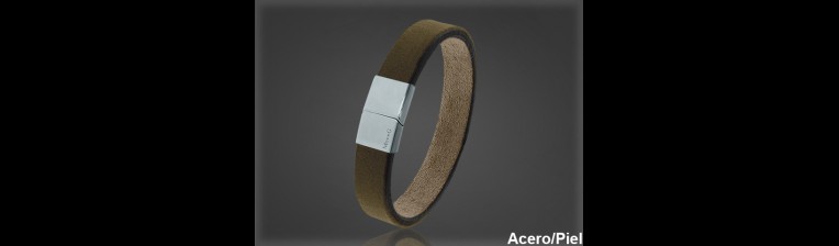 Pulsera Cuero al por Mayor Hombre ref 99322MC. Mayoristas Pulsera Piel