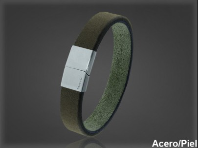 Pulsera Cuero al por Mayor Hombre ref 99322M. Mayoristas Pulsera Piel
