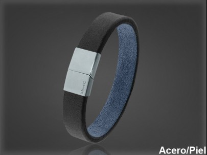 Pulsera Cuero al por Mayor Hombre ref 99322N. Mayoristas Pulsera Piel